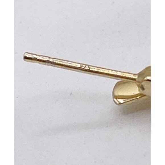 Zoya India 925 Sterling Silver Gold Vermeil Oval Hoop Earrings Iridescent Inlay - Picture 9 of 14